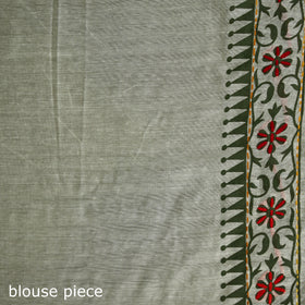 Hand Embroidered Chapa Work Silk Cotton Saree 13
