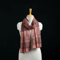 Pure Merino Wool Stole in Pedana Kalamkari Block Prints 63