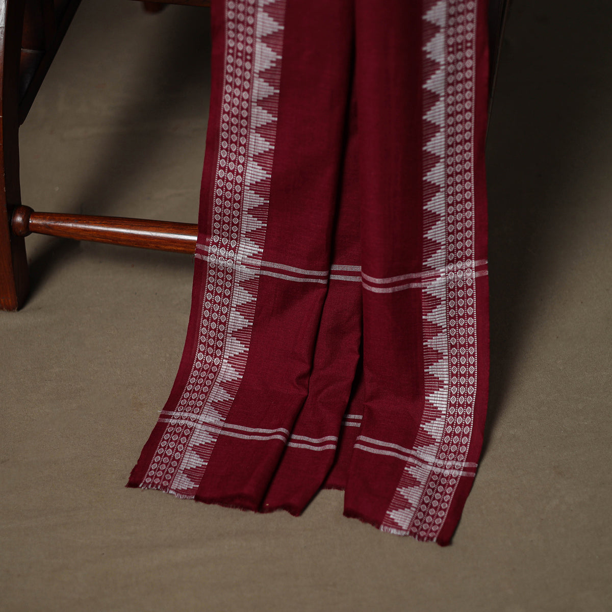 Sanganeri Block Print Cotton Unstitched Dress Material: Kurta, Bottom & Dupatta with Jewellery 43