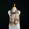 Pure Merino Wool Stole in Pedana Kalamkari Block Prints 67