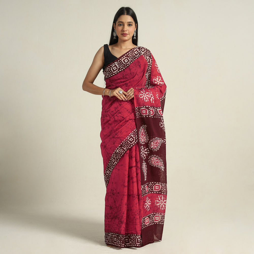 Batik Print Saree