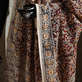 Kalamkari Hand Block Print Natural Dyed Cotton Dupatta 14