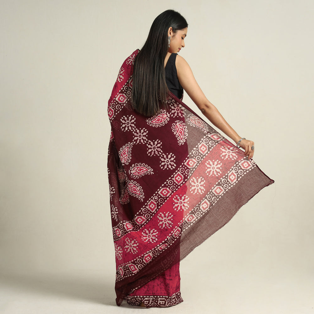 Batik Print Saree