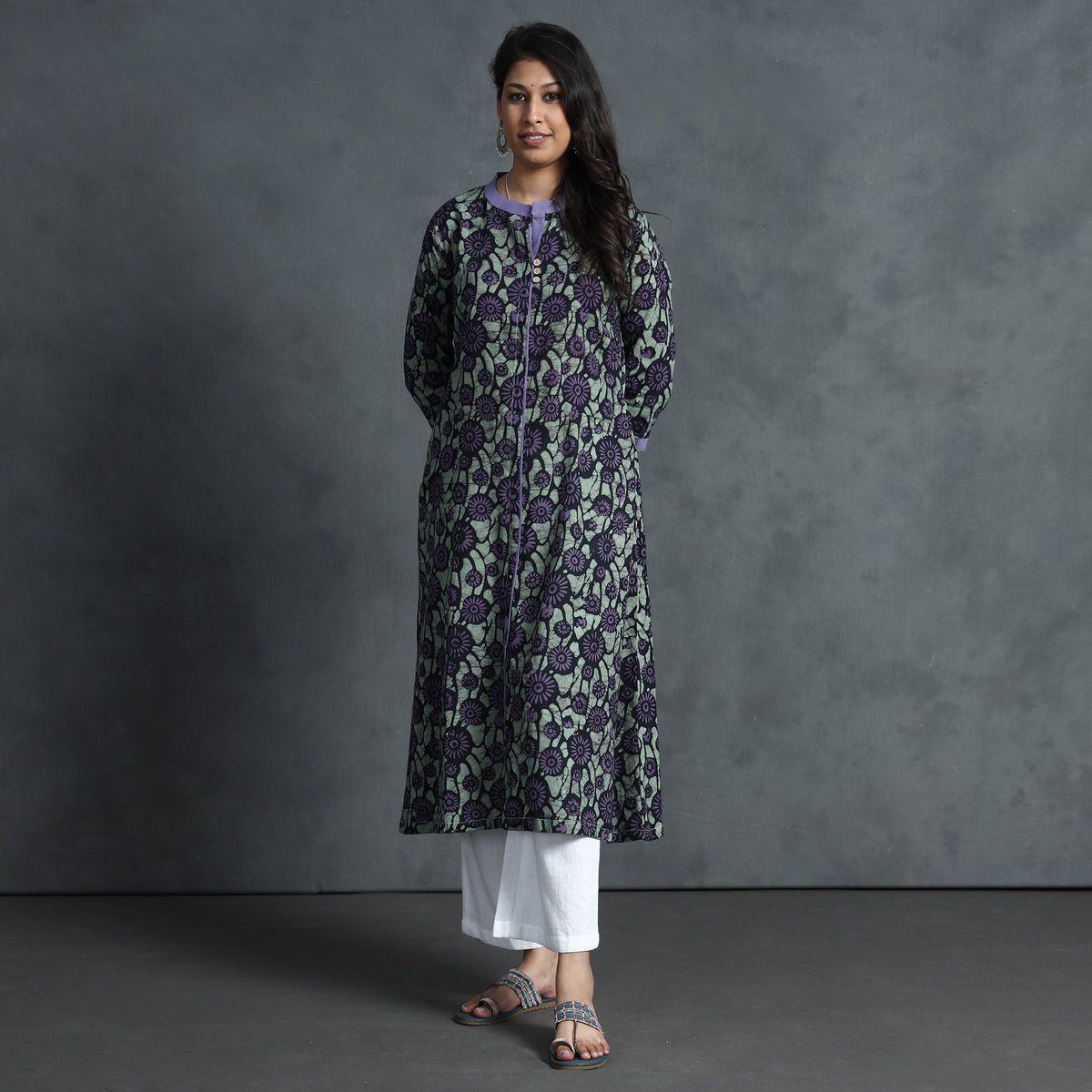 batik printed kurta