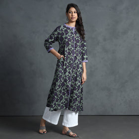 Buy Hand Batik Printed Cotton Kurta for Women