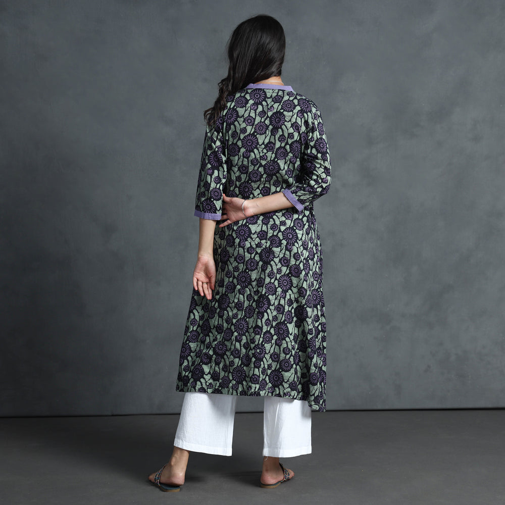 batik printed kurta