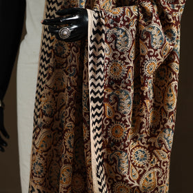 Kalamkari Hand Block Print Natural Dyed Cotton Dupatta 15