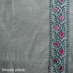 Hand Embroidered Chapa Work Silk Cotton Saree 15