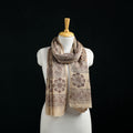 Pure Merino Wool Stole in Pedana Kalamkari Block Prints 74