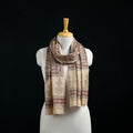 Pure Merino Wool Stole in Pedana Kalamkari Block Prints 77