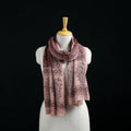 Pure Merino Wool Stole in Pedana Kalamkari Block Prints 78