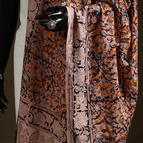 Kalamkari Hand Block Print Natural Dyed Cotton Dupatta 17
