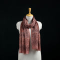 Pure Merino Wool Stole in Pedana Kalamkari Block Prints 79