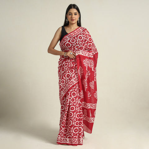 Batik Print Saree