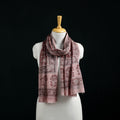 Pure Merino Wool Stole in Pedana Kalamkari Block Prints 82