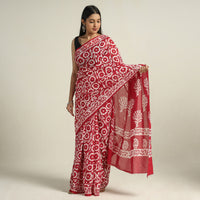 Batik Print Saree