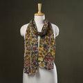 Yellow Handpainted Cotton Kalamkari Stole