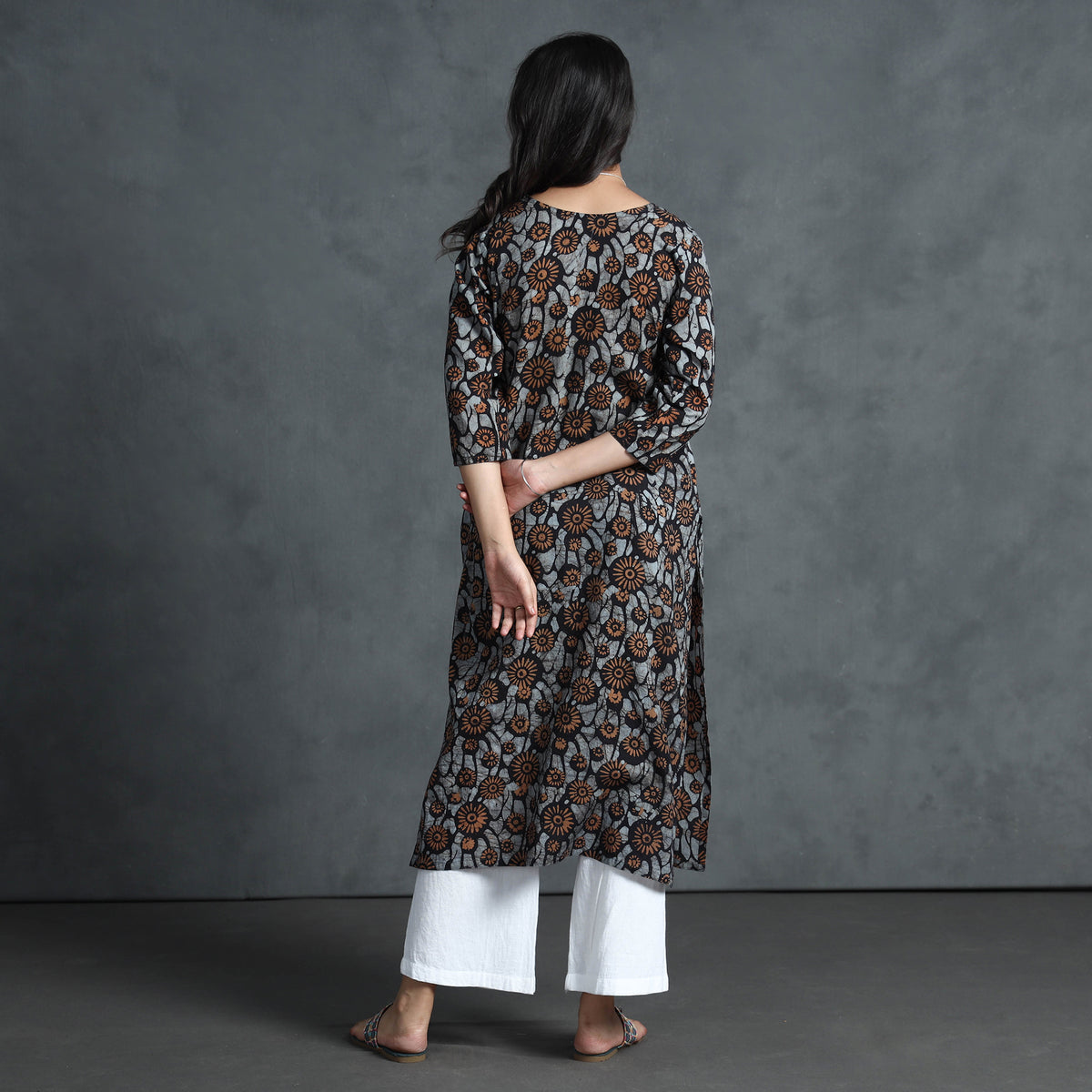 batik printed kurta