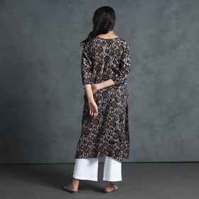 Buy Hand Batik Printed Cotton Kurta for Women