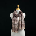 Pure Merino Wool Stole in Pedana Kalamkari Block Prints 85