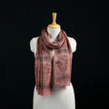 Pure Merino Wool Stole in Pedana Kalamkari Block Prints 87