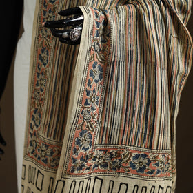 Kalamkari Hand Block Print Natural Dyed Cotton Dupatta 19