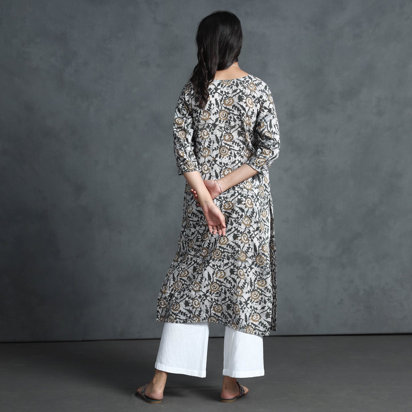 batik printed kurta