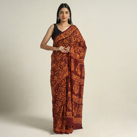 Batik Print Saree