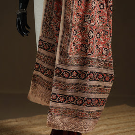 Kalamkari Hand Block Print Natural Dyed Cotton Dupatta 21