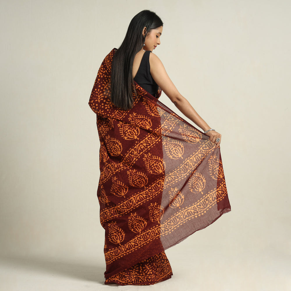 Batik Print Saree