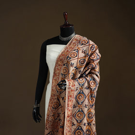 Kalamkari Hand Block Print Natural Dyed Cotton Dupatta 22