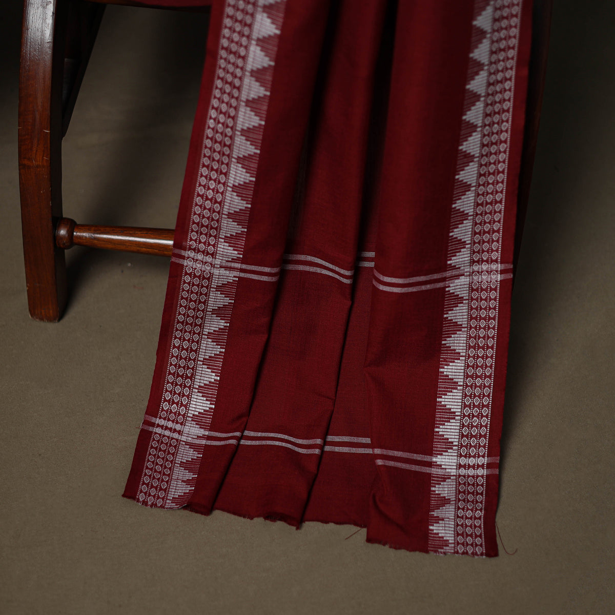Sanganeri Block Print Cotton Unstitched Dress Material: Kurta, Bottom & Dupatta with Jewellery 48