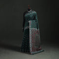 Hand Embroidered Chapa Work Silk Cotton Saree 21