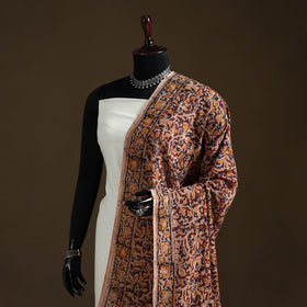 Kalamkari Hand Block Print Natural Dyed Cotton Dupatta 24