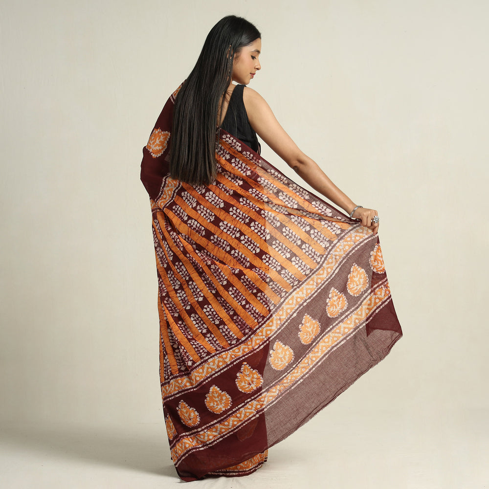 Batik Print Saree