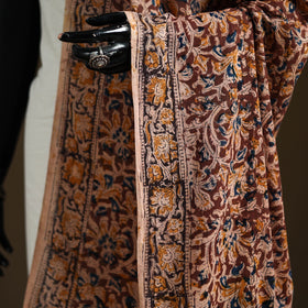 Kalamkari Hand Block Print Natural Dyed Cotton Dupatta 24