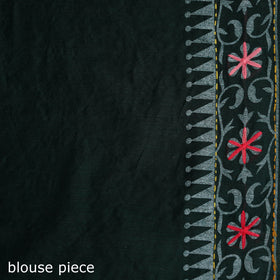 Hand Embroidered Chapa Work Silk Cotton Saree 21