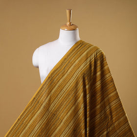 Yellow - natural dyed cotton fabric 13 - handcrafted