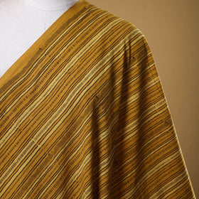 Yellow - natural dyed cotton fabric 13 - handcrafted