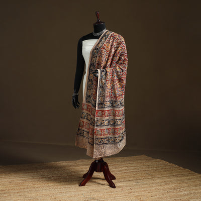 Kalamkari Hand Block Print Natural Dyed Cotton Dupatta 25