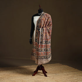 Kalamkari Hand Block Print Natural Dyed Cotton Dupatta 25