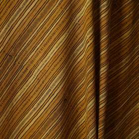 Yellow - natural dyed cotton fabric 13 - handcrafted