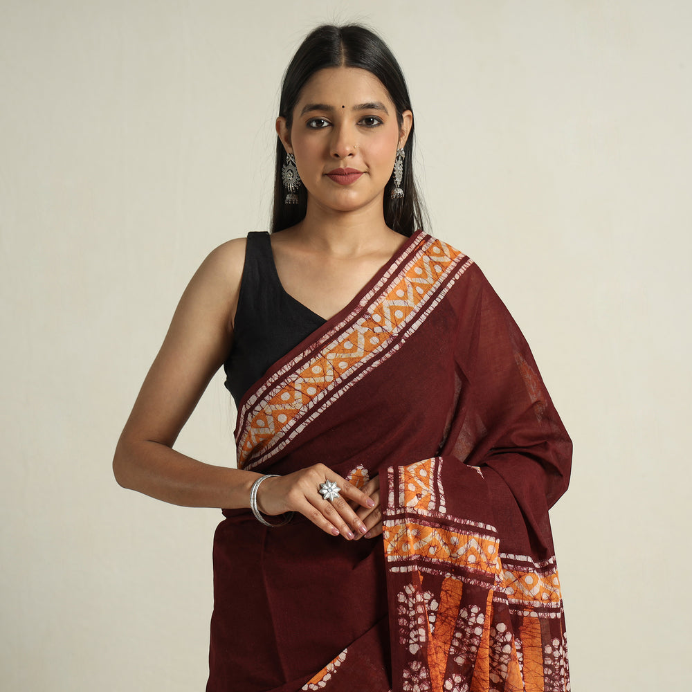 Batik Print Saree