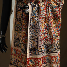 Kalamkari Hand Block Print Natural Dyed Cotton Dupatta 25