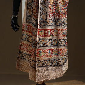 Kalamkari Hand Block Print Natural Dyed Cotton Dupatta 25