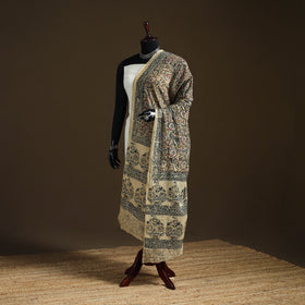 Kalamkari Hand Block Print Natural Dyed Cotton Dupatta 26