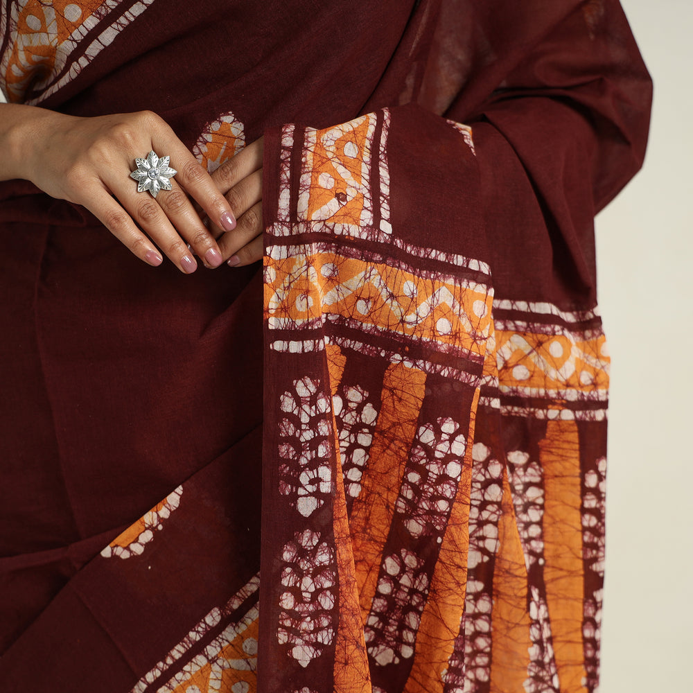 Batik Print Saree