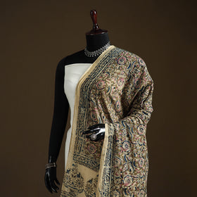 Kalamkari Hand Block Print Natural Dyed Cotton Dupatta 26