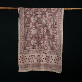 Pure Merino Wool Stole in Pedana Kalamkari Block Prints 66
