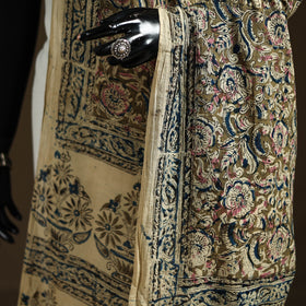 Kalamkari Hand Block Print Natural Dyed Cotton Dupatta 26